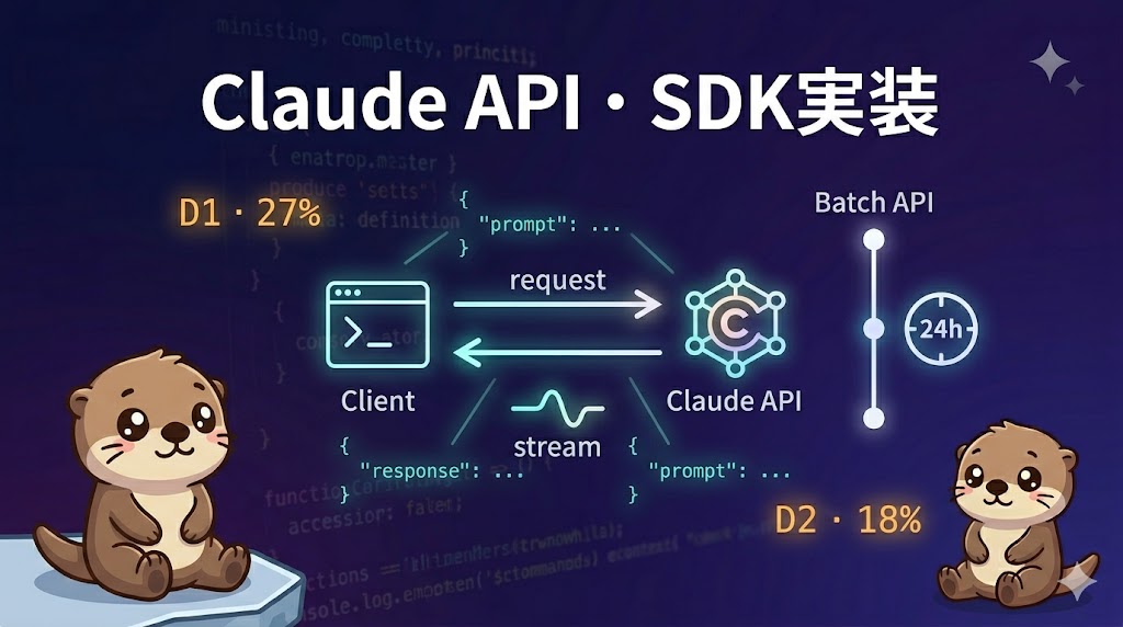 D2直前対策チートシート——Claude API・SDK実装(試験比率18%)【CCA Foundations対策】